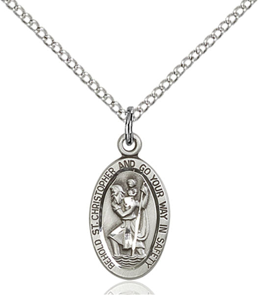 Sterling Silver Saint Christopher Pendant