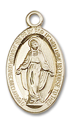 14kt Gold Miraculous Medal