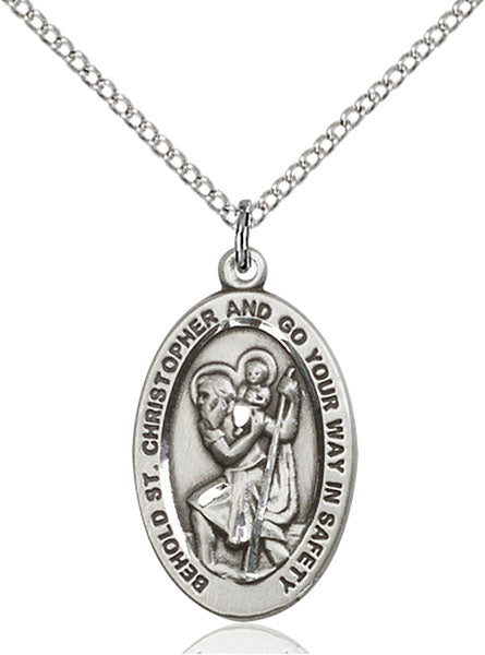 Sterling Silver Saint Christopher Pendant