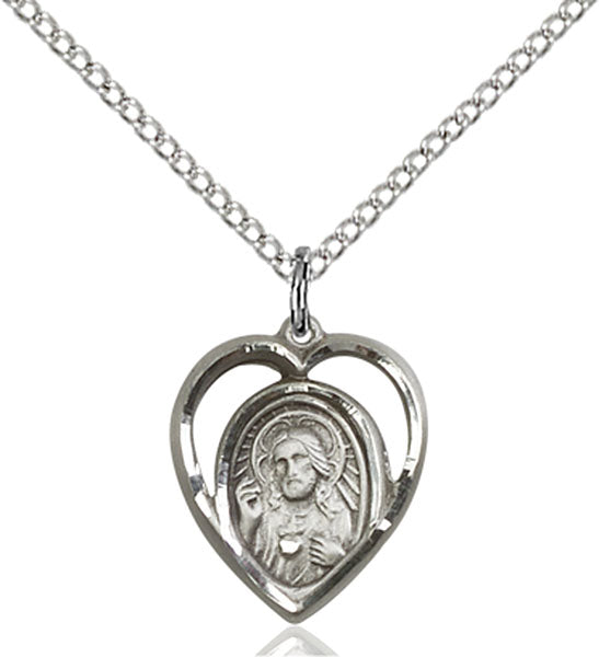 Sterling Silver Scapular Pendant