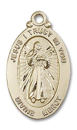 14kt Gold Filled Divine Mercy Pendant