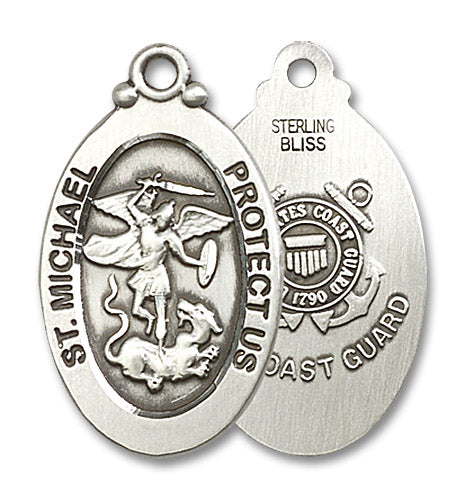 Sterling Silver Saint Michael / Coast Guard Pendant