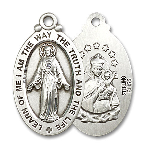 Sterling Silver Scapular Pendant