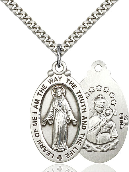 Sterling Silver Scapular Pendant