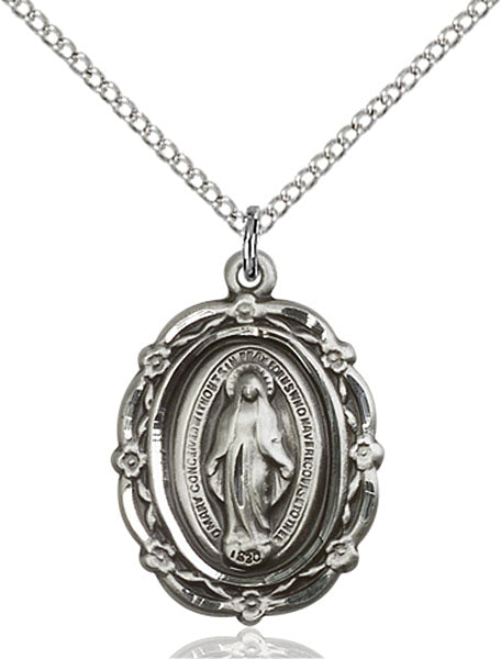 Sterling Silver Miraculous Pendant
