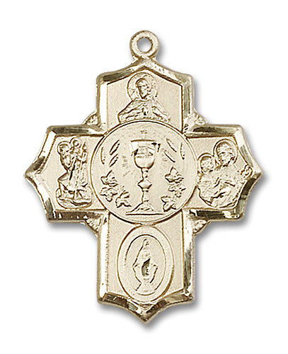 14kt Gold 5-Way Medal