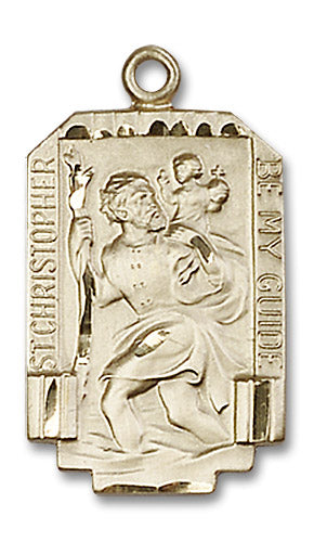 14kt Gold Filled Saint Christopher Pendant