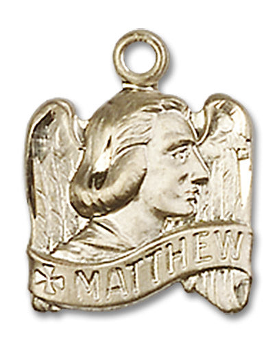 14kt Gold Saint Matthew Medal