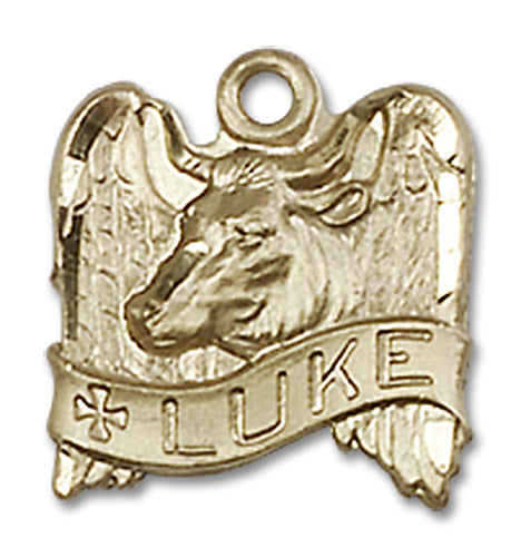 14kt Gold Saint Luke Medal