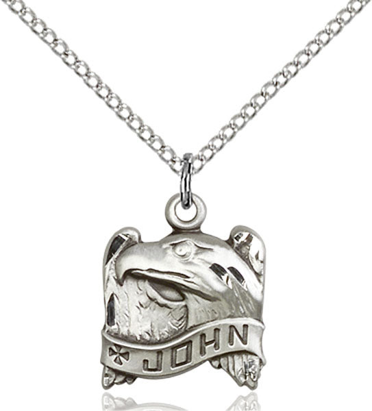 Sterling Silver Saint John Pendant