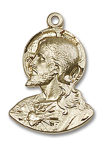 14kt Gold Head of Christian  Medal