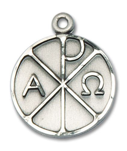 Sterling Silver Alpha & Omega Pendant