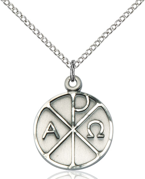 Sterling Silver Alpha & Omega Pendant