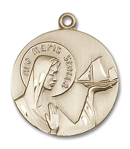 14kt Gold Filled Our Lady Star of the Sea Pendant