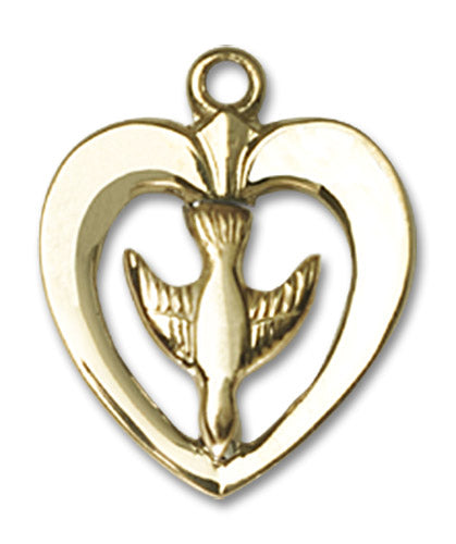 14kt Gold Holy Spirit Medal