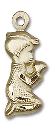 14kt Gold Praying Boy Medal