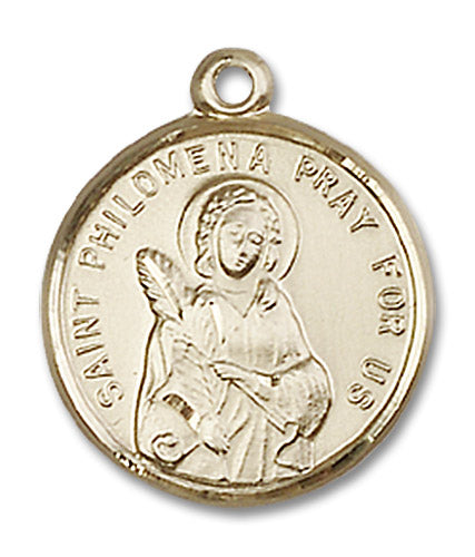 14kt Gold Saint Philomena Medal