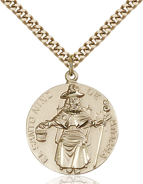 14kt Gold Filled Saint Niño de Atocha Pendant