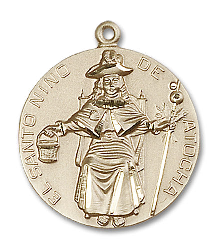 14kt Gold Saint Niño de Atocha Medal