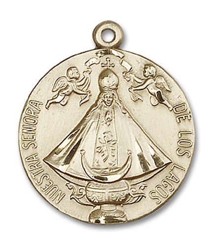 14kt Gold Senora de Los Lagos Medal
