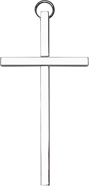 4 inch Plain Polished Silver Finish Cross – The Catholic Shop