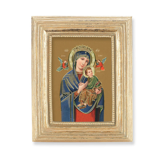 Our Lady of Perpetual Help Gold Framed Print