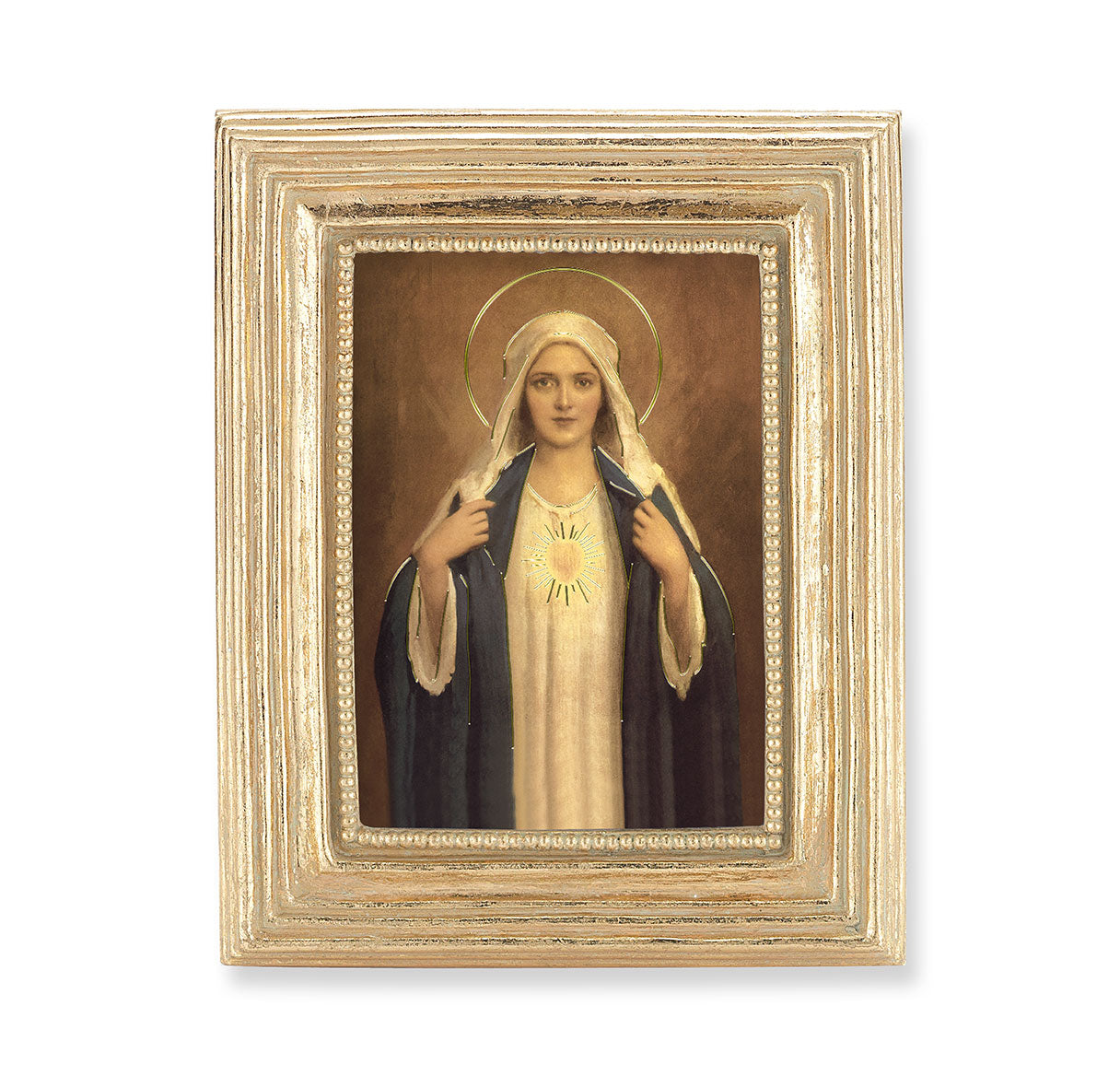 Immaculate Heart of Mary Gold Framed Print