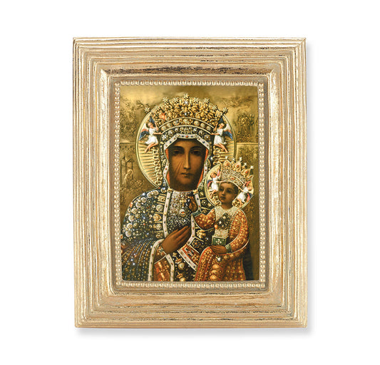 Our Lady of Czestochowa Gold Framed Print