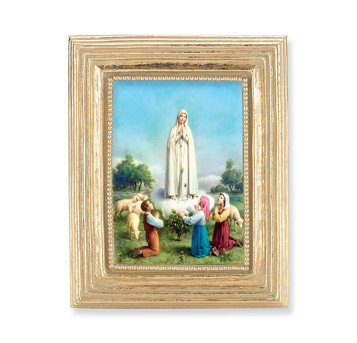 Our Lady of Fatima Gold Framed Print