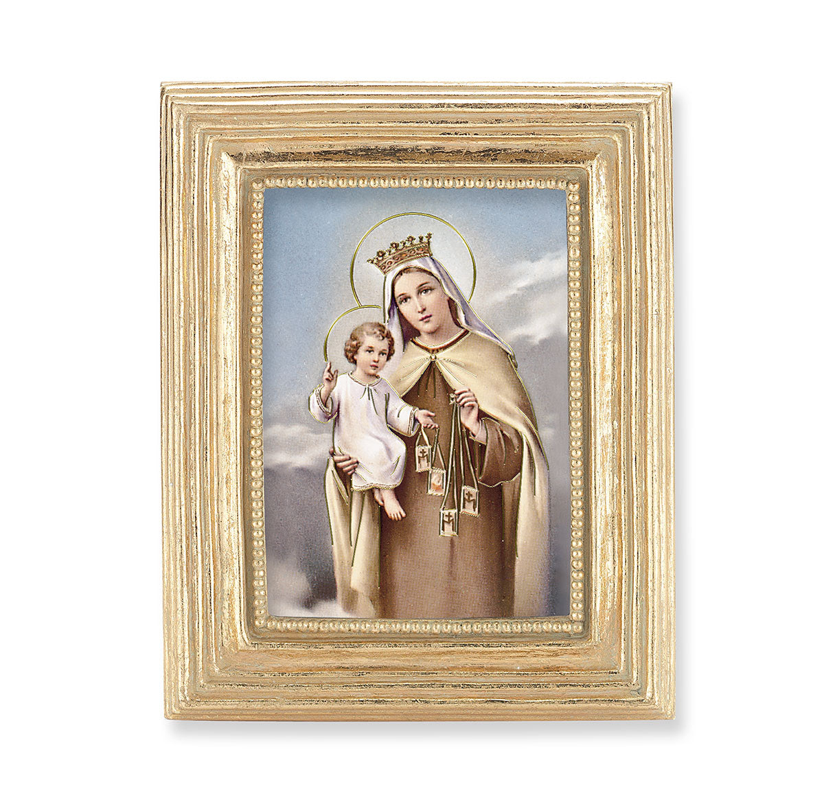 Our Lady of Mount Carmel Gold Framed Print