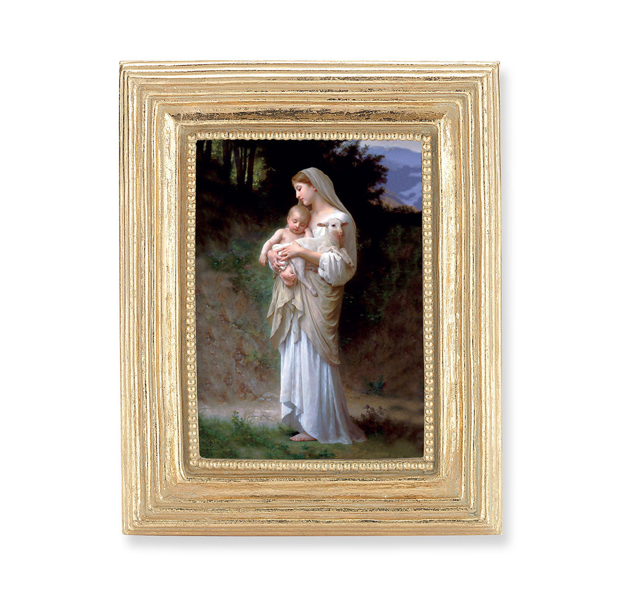 Our Lady of Divine Innocence Gold Framed Print