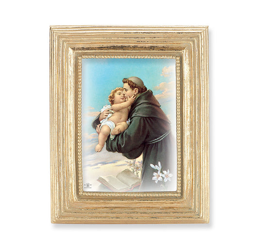St. Anthony Gold Framed Print