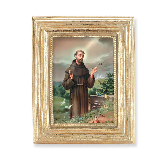 St. Francis Gold Framed Print