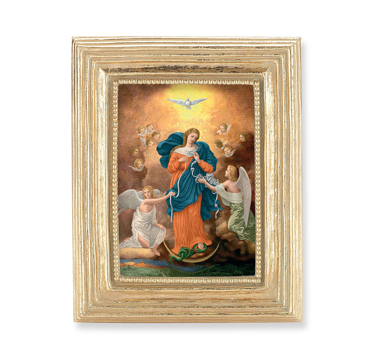 Our Lady of Untier of Knots Gold Framed Print