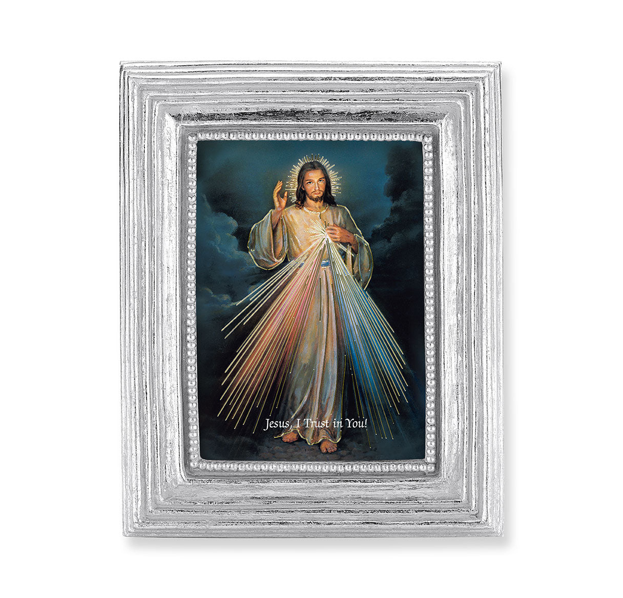 Divine Mercy Silver Framed Print