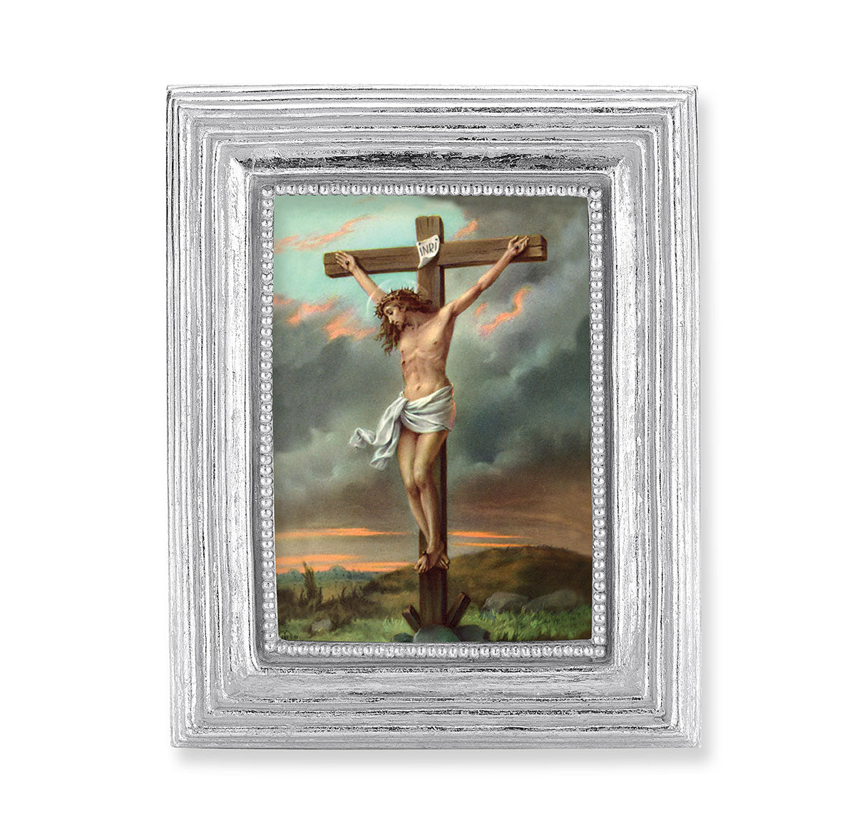 Crucifixion Silver Framed Print