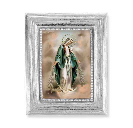 Our Lady of Grace Silver Framed Print