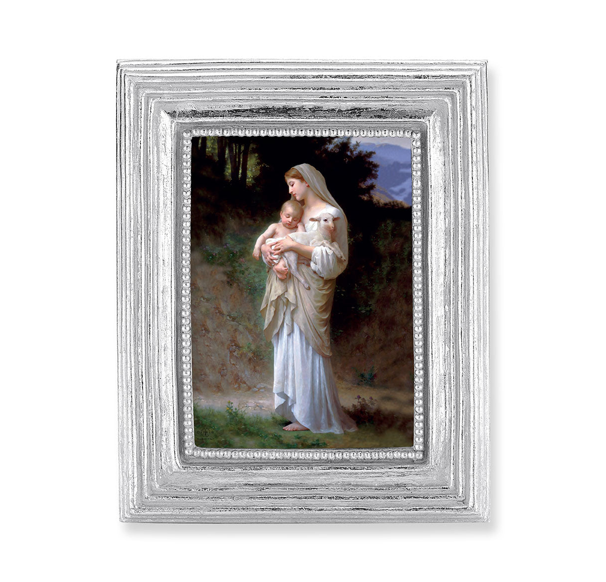 Our Lady of Divine Innocence Silver Framed Print