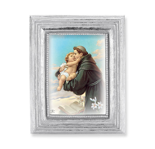 St. Anthony Silver Framed Print