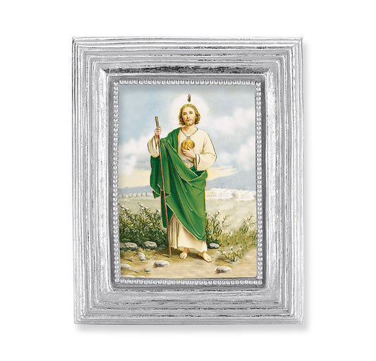 St. Jude Silver Framed Print