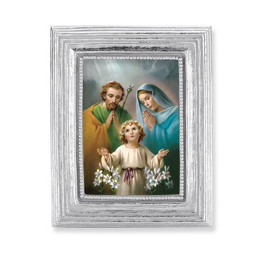 Holy Family Silver Framed Print