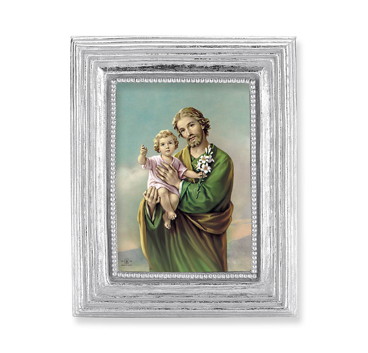 St. Joseph Silver Framed Print