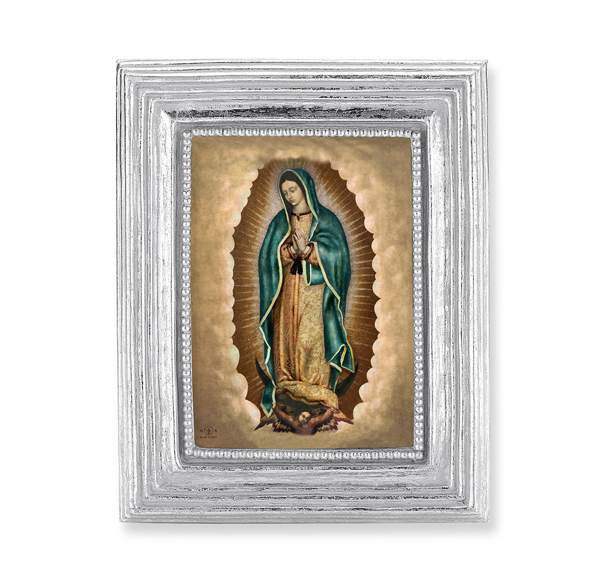 Our Lady of Guadalupe Silver Framed Print