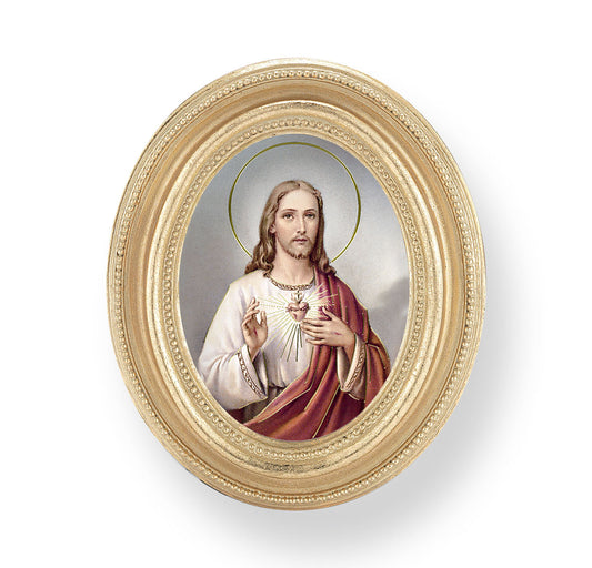 Sacred Heart of Jesus Gold Framed Print