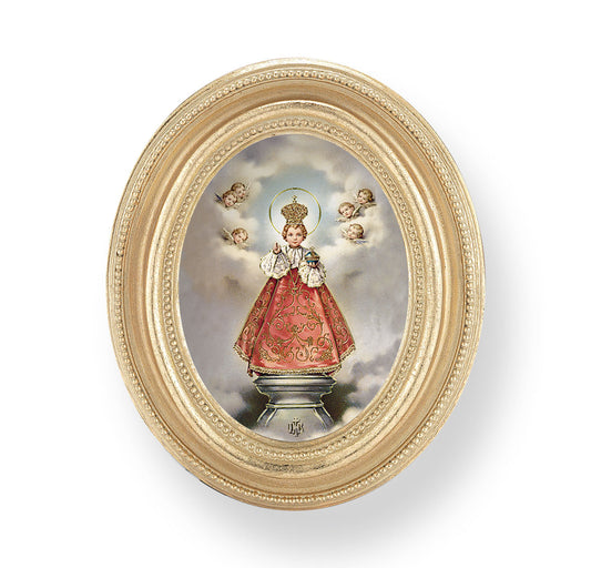 Infant of Prague Gold Framed Print