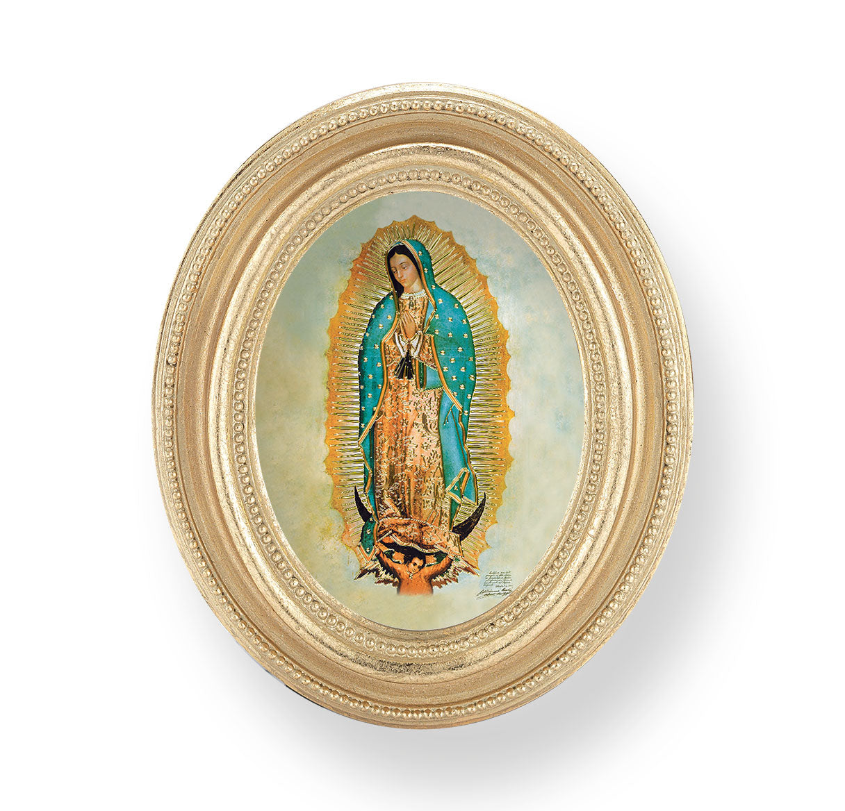 Our Lady of Guadalupe Gold Framed Print
