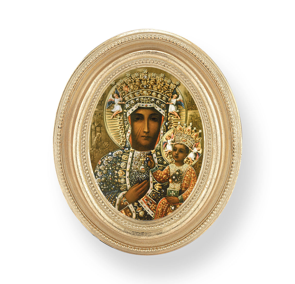 Our Lady of Czestochowa Gold Framed Print