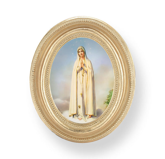 Our Lady of Fatima Gold Framed Print