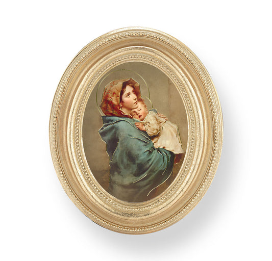Madonna of the Street Gold Framed Print