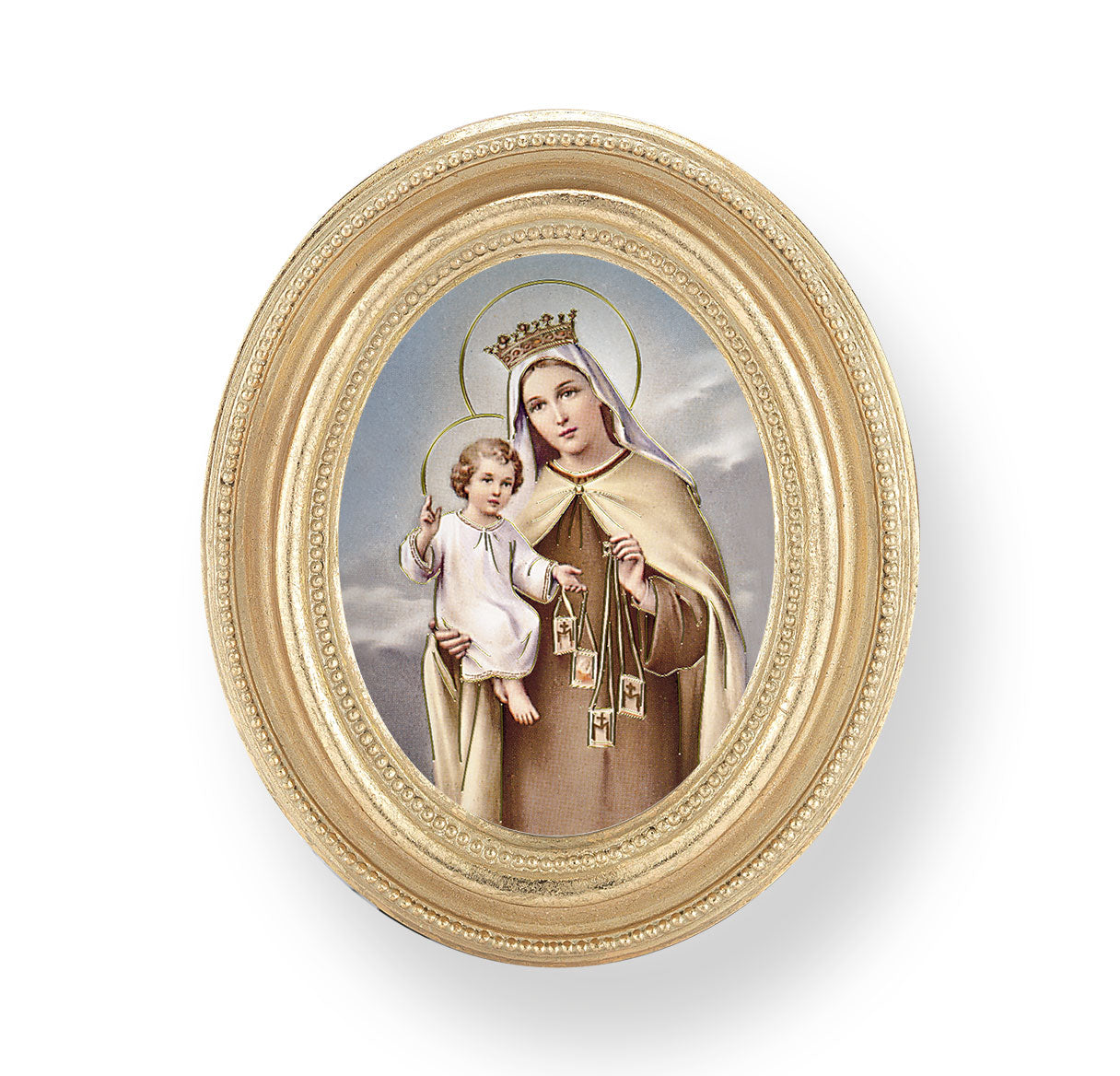 Our Lady of Mount Carmel Gold Framed Print